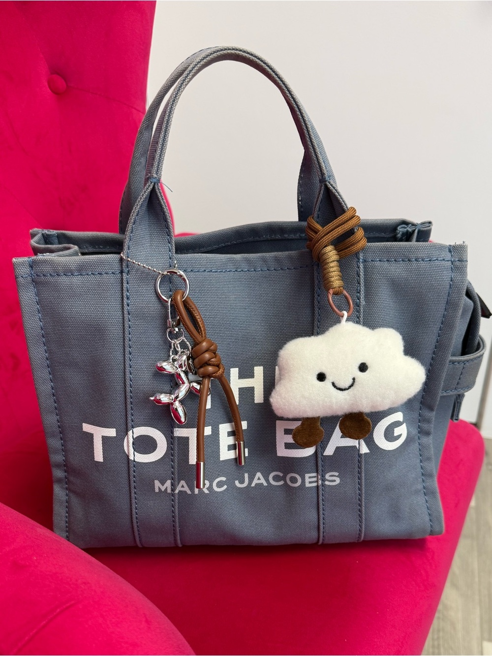 Marc Jacobs Slate Blue Canvas 'The Tote Bag'